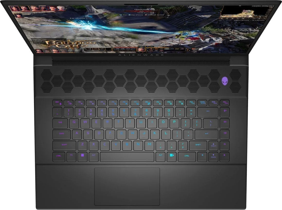 لپ تاپ گیمینگ Dell Alienware M16 مدل 2023، صفحه نمایش 16 اینچی QHD+ 165 هرتز، پردازنده Core i7-13700HX با 16 هسته، 16 گیگابایت رم، 1 ترابایت SSD، کارت گرافیک NVIDIA RTX 4070 8GB، نور پس زمینه RGB، صفحه کلید انگلیسی، ویندوز 11 پرو، رنگ Dark Metallic Moon لپ تاپ گیمینگ Dell Alienware M16 مدل 2023، صفحه نمایش 16 اینچی QHD+ 165 هرتز، پردازنده Core i7-13700HX با 16 هسته، 16 گیگابایت رم، 1 ترابایت SSD، کارت گرافیک NVIDIA RTX 4070 8GB، نور پس زمینه RGB، صفحه کلید انگلیسی، ویندوز 11 پرو، رنگ Dark Metallic Moon