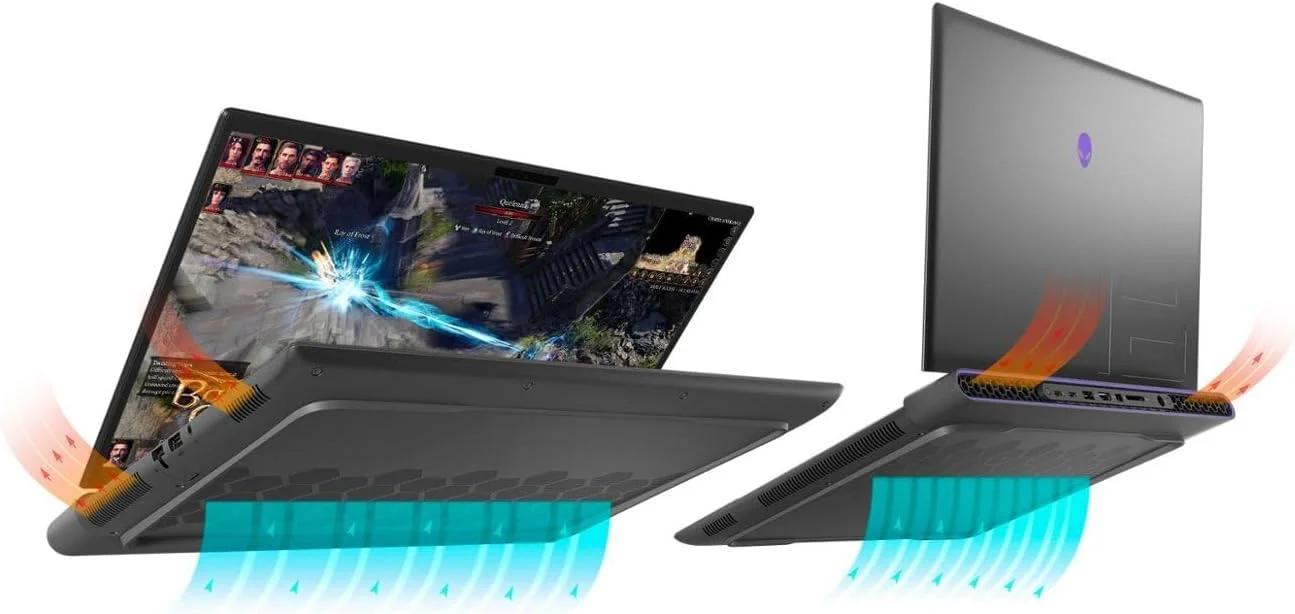 لپ تاپ گیمینگ Dell Alienware M16 مدل 2023، صفحه نمایش 16 اینچی QHD+ 165 هرتز، پردازنده Core i7-13700HX با 16 هسته، 16 گیگابایت رم، 1 ترابایت SSD، کارت گرافیک NVIDIA RTX 4070 8GB، نور پس زمینه RGB، صفحه کلید انگلیسی، ویندوز 11 پرو، رنگ Dark Metallic Moon لپ تاپ گیمینگ Dell Alienware M16 مدل 2023، صفحه نمایش 16 اینچی QHD+ 165 هرتز، پردازنده Core i7-13700HX با 16 هسته، 16 گیگابایت رم، 1 ترابایت SSD، کارت گرافیک NVIDIA RTX 4070 8GB، نور پس زمینه RGB، صفحه کلید انگلیسی، ویندوز 11 پرو، رنگ Dark Metallic Moon