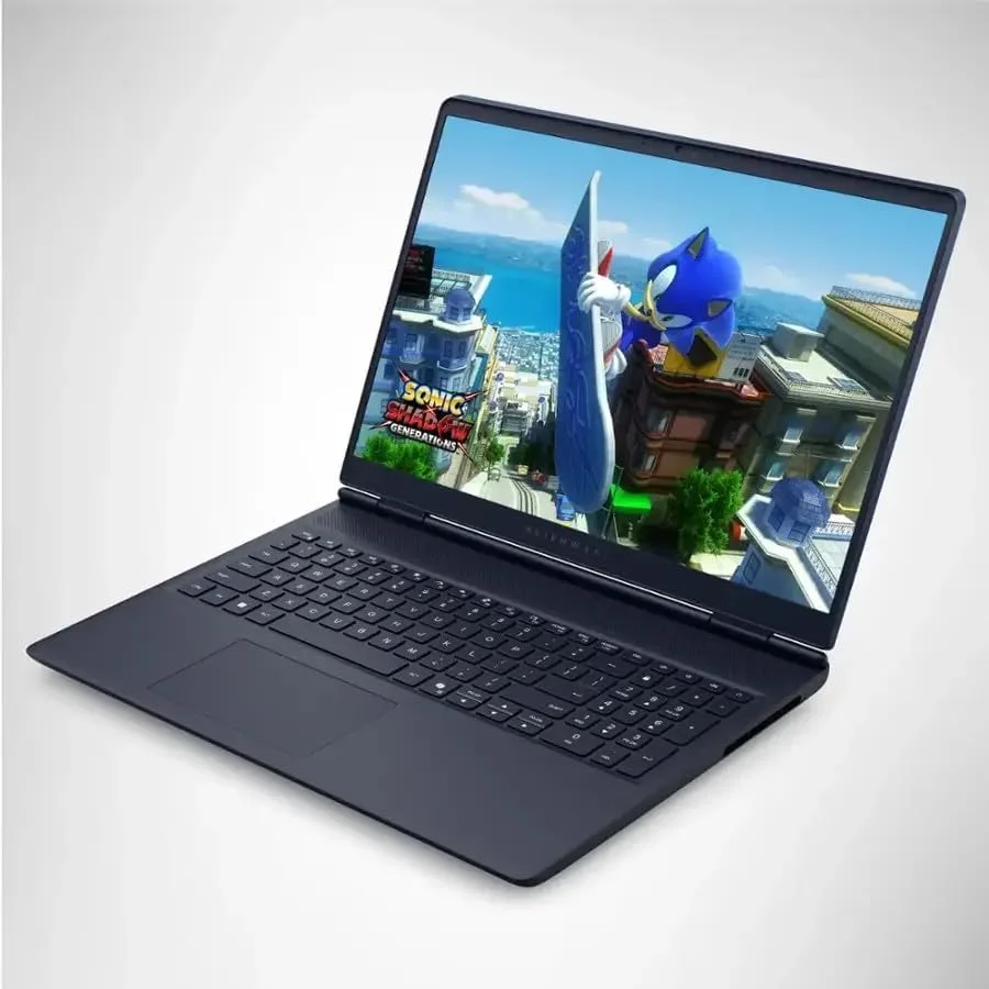 لپ تاپ گیمینگ 16 اینچی Dell Alienware، صفحه نمایش 2560 x 1600 پیکسل 120 هرتز، GeForce RTX 5060 8GB GDDR7، Intel 7 240H 10 هسته ای، 32 گیگابایت DDR5 + 2 ترابایت SSD، Wi-Fi، Thunderbolt 4، HDMI 2.1، HD Audio، Win11 Home