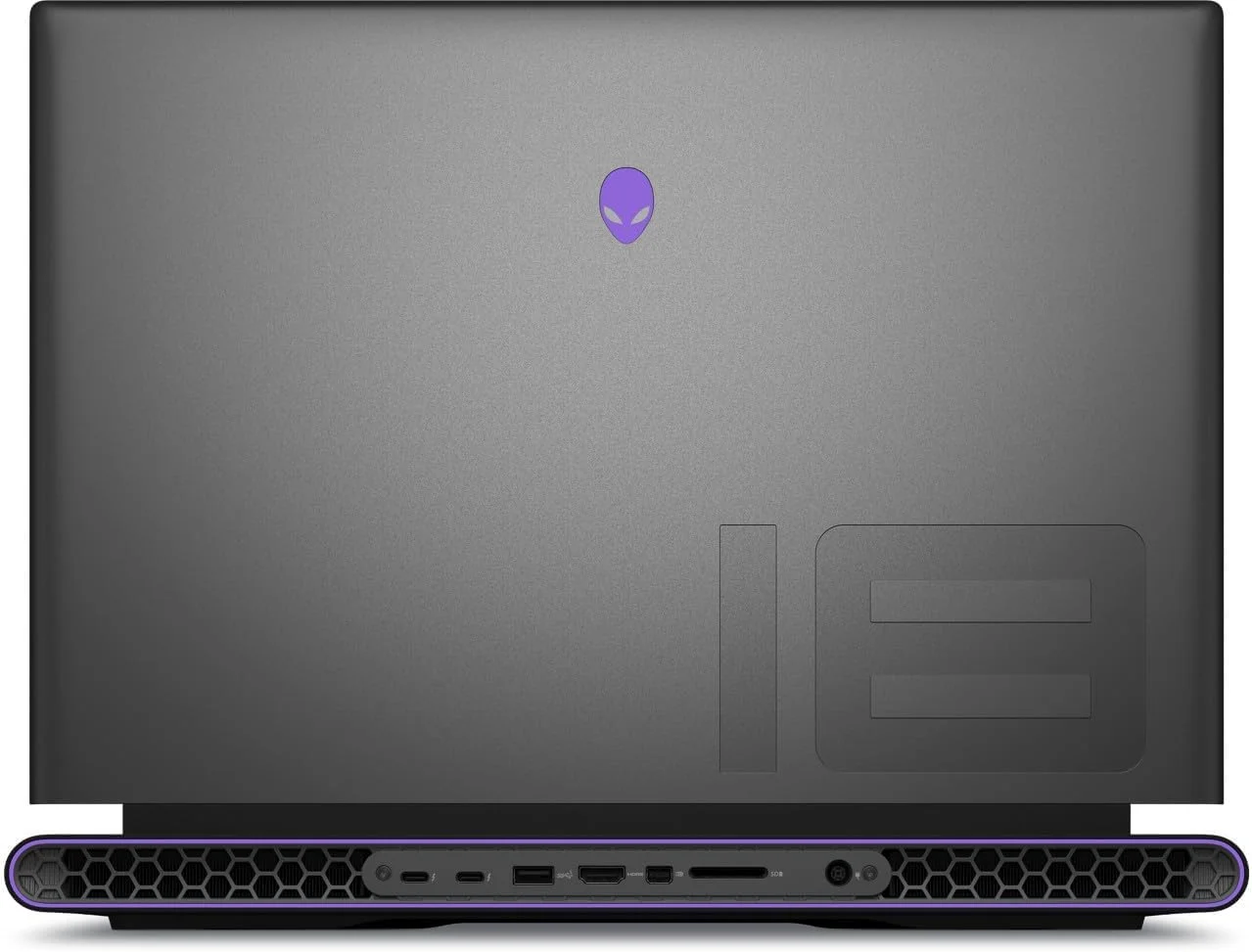 لپ تاپ گیمینگ Dell Alienware M18، پردازنده Intel I9-13900HX، رم 32 گیگابایتی، SSD 2 ترابایتی، کارت گرافیک NVIDIA GeForce RTX 4080 12GB GDDR6، صفحه نمایش 18 اینچی QHD+، ویندوز 11، رنگ Dark Metallic Moon - [18R1-ALN-CTO2-M16]
