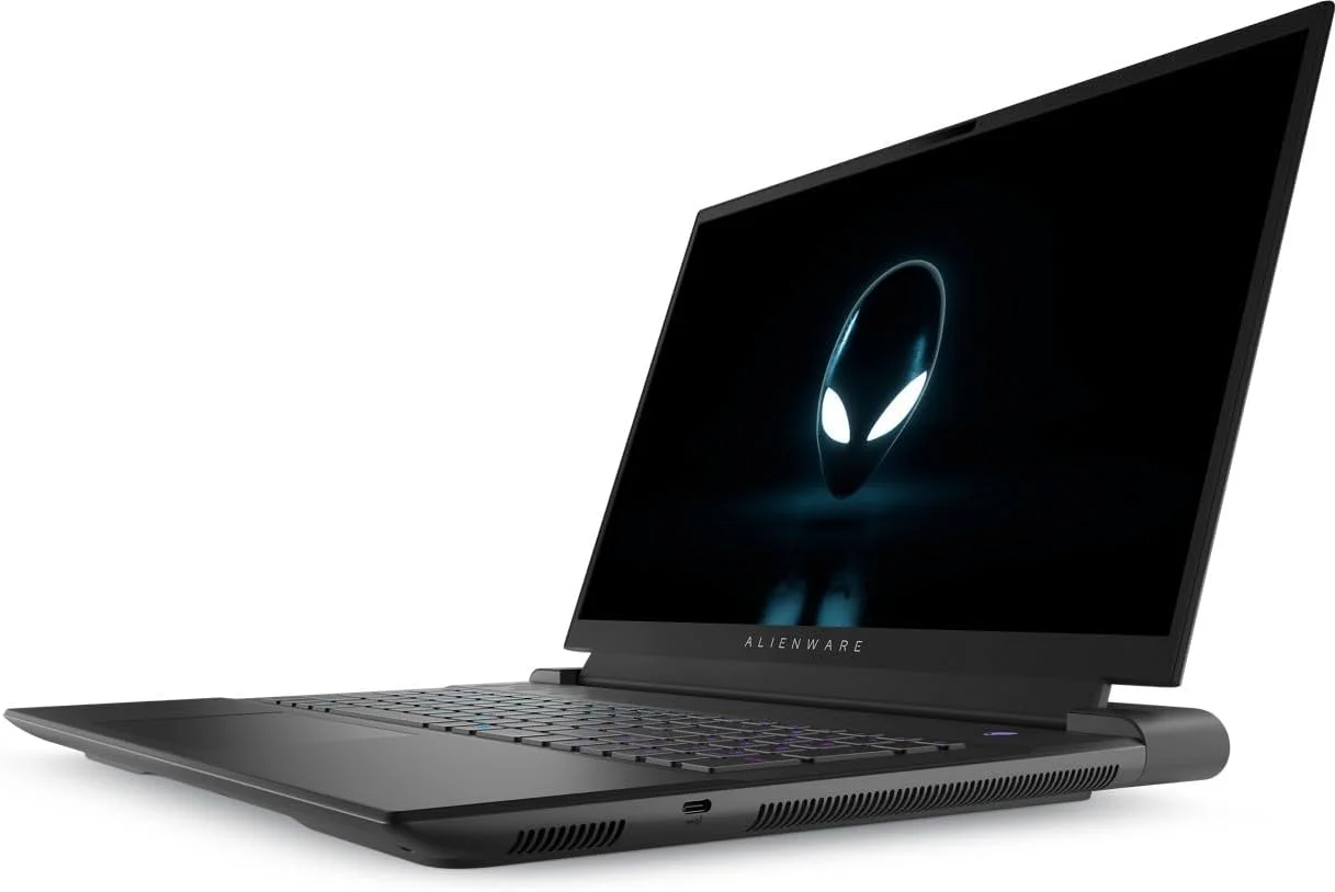 لپ تاپ گیمینگ Dell Alienware M18 (بازسازی شده)، پردازنده Intel I9-13900HX، رم 32 گیگابایت، SSD 2 ترابایت، کارت گرافیک NVIDIA GeForce RTX 4080 12GB GDDR6، صفحه نمایش 18 اینچی QHD+، ویندوز 11، Dark Metallic Moon - [18R1-ALN-CTO2-M16]