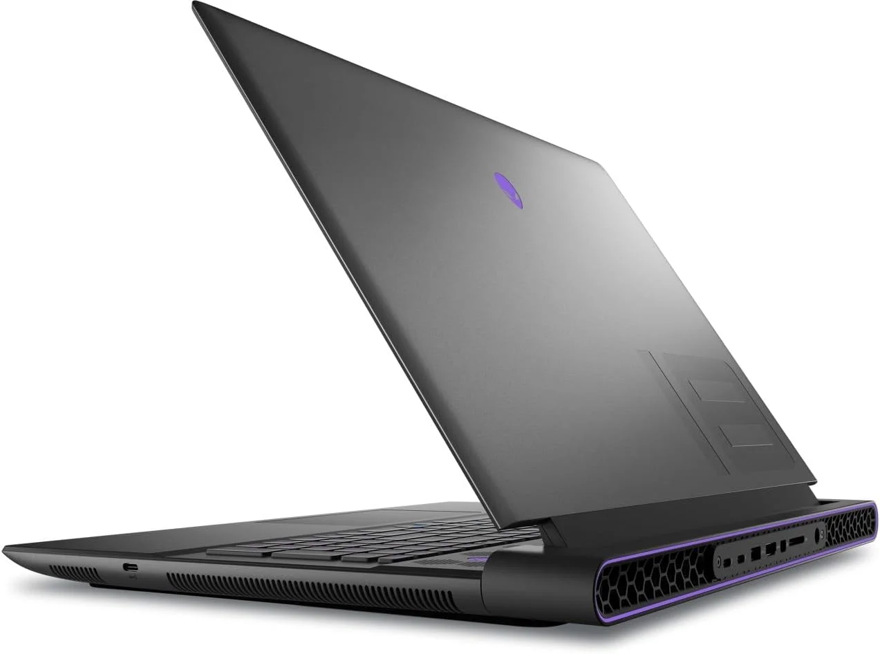 لپ تاپ گیمینگ Dell Alienware M18 (بازسازی شده)، پردازنده Intel I9-13900HX، رم 32 گیگابایت، SSD 2 ترابایت، کارت گرافیک NVIDIA GeForce RTX 4080 12GB GDDR6، صفحه نمایش 18 اینچی QHD+، ویندوز 11، Dark Metallic Moon - [18R1-ALN-CTO2-M16]