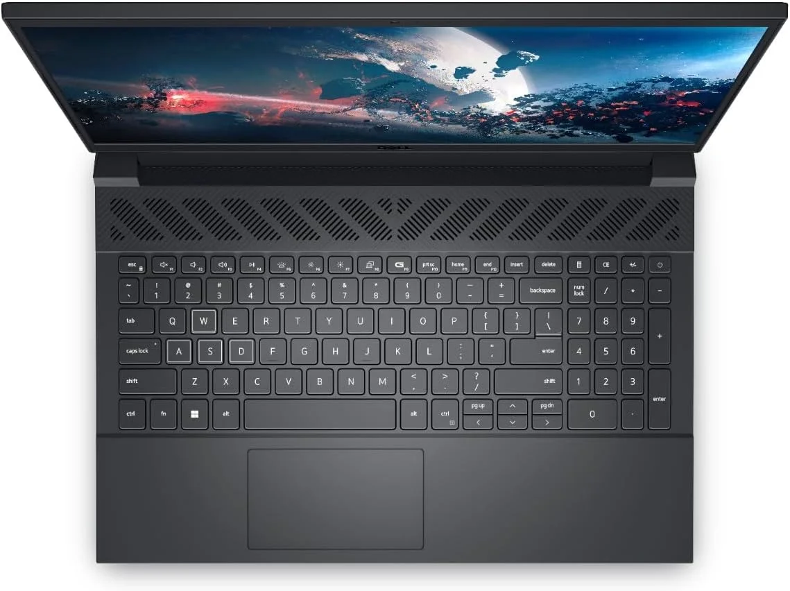لپ تاپ گیمینگ DELL G15 5530، پردازنده Intel I7-13650HX، رم 16 گیگابایت، حافظه SSD 512 گیگابایت، کارت گرافیک NVIDIA GeForce RTX 4050 6GB، صفحه نمایش 15.6 اینچ FHD، ویندوز 11، خاکستری - [5530-G15-010]