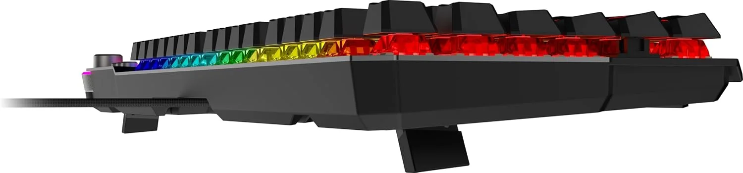 MSI STRIKE 600 - کلیدهای لمسی بیصدای KAILH MIDNIGHT PRO - کلیدهای ارگونومیک، پایه ضد لغزش، نورپردازی RGB Mystic برای هر کلید، USB 2.0 - اندازه کامل MSI STRIKE 600 - کلیدهای لمسی بیصدای KAILH MIDNIGHT PRO - کلیدهای ارگونومیک، پایه ضد لغزش، نورپردازی RGB Mystic برای هر کلید، USB 2.0 - اندازه کامل