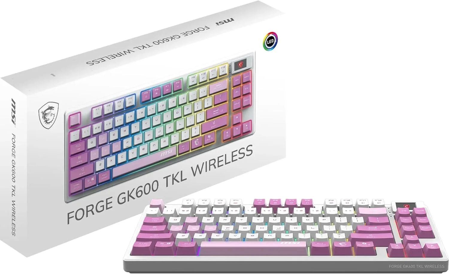 MSI Forge GK600 TKL W Violet FR