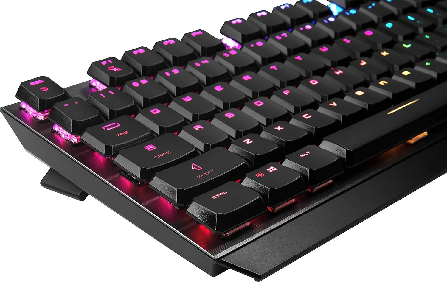کیبورد گیمینگ MSI Vigor GK50 Low Profile، نور پس زمینه RGB LED، سوییچ های مکانیکی Kailh، آلومینیومی