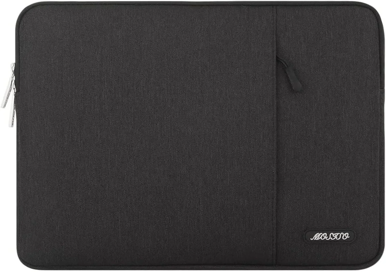 کیف لپ تاپ موسیسو 17.3 اینچی، آستین لپ تاپ 17-17.3 اینچی سازگار با Dell، HP، Lenovo، Asus، Acer، Alienware، کیف آستین عمودی کامپیوتر پلی استر با جیب، مشکی