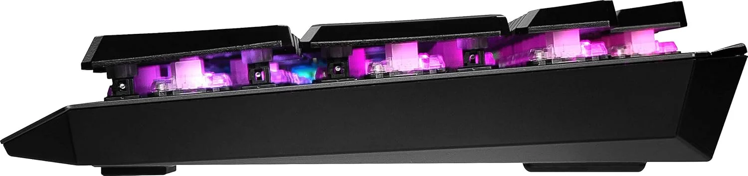 کیبورد گیمینگ MSI Vigor GK50 Low Profile، نور پس زمینه RGB LED، سوییچ های مکانیکی Kailh، آلومینیومی
