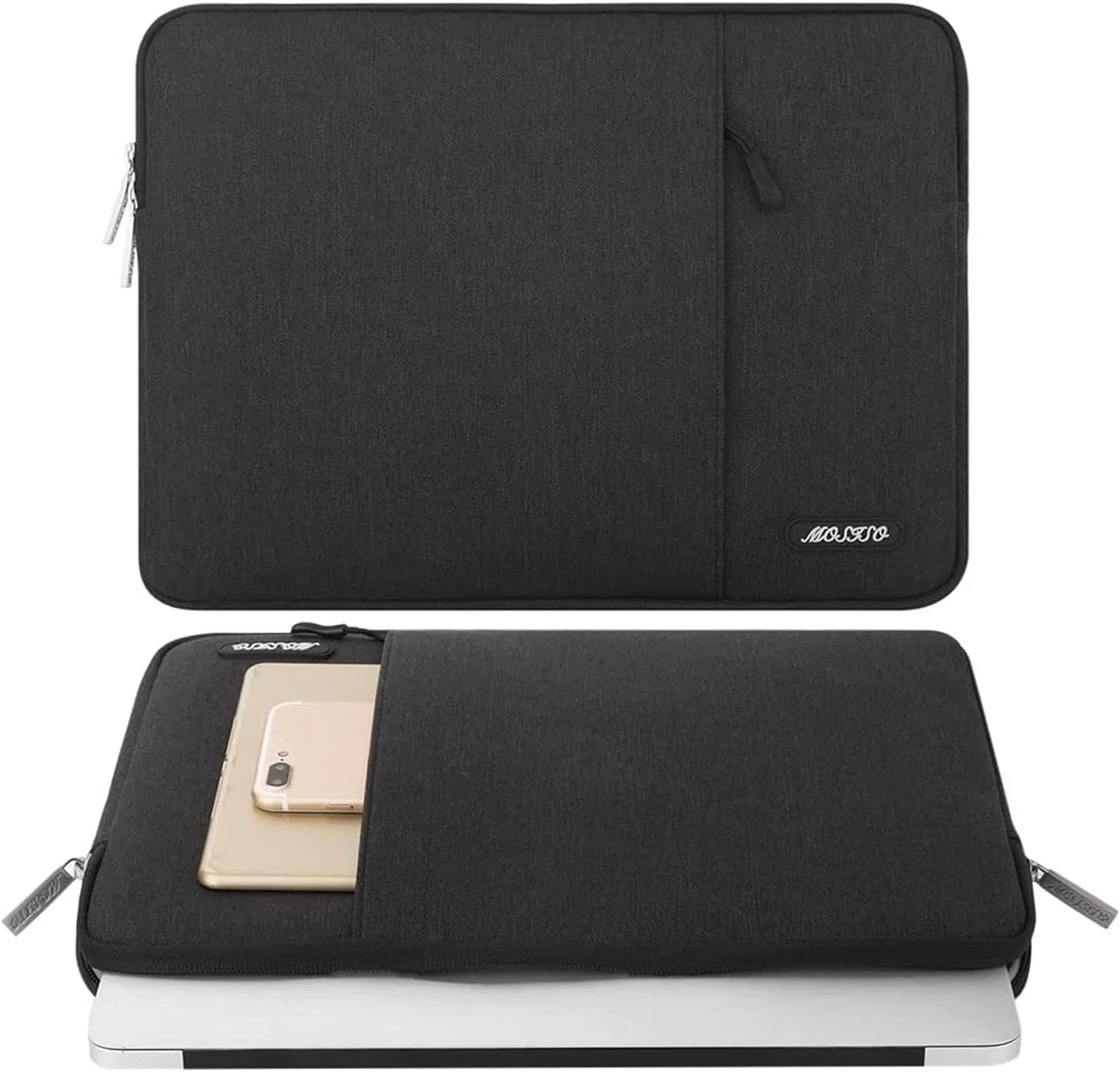 کیف لپ تاپ موسیسو 17.3 اینچی، آستین لپ تاپ 17-17.3 اینچی سازگار با Dell، HP، Lenovo، Asus، Acer، Alienware، کیف آستین عمودی کامپیوتر پلی استر با جیب، مشکی کیف لپ تاپ موسیسو 17.3 اینچی، آستین لپ تاپ 17-17.3 اینچی سازگار با Dell، HP، Lenovo، Asus، Acer، Alienware، کیف آستین عمودی کامپیوتر پلی استر با جیب، مشکی