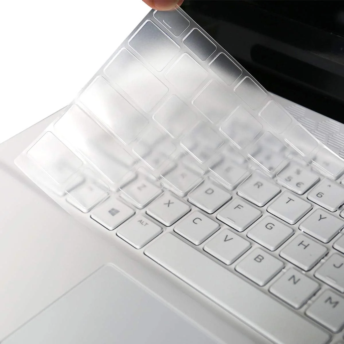 محافظ کیبورد MUBUY-GOL برای لپ تاپ گیمینگ Dell Alienware M17 R4 R3 R2، لپ تاپ گیمینگ Dell G7 17 7700 - سیلیکون TPU