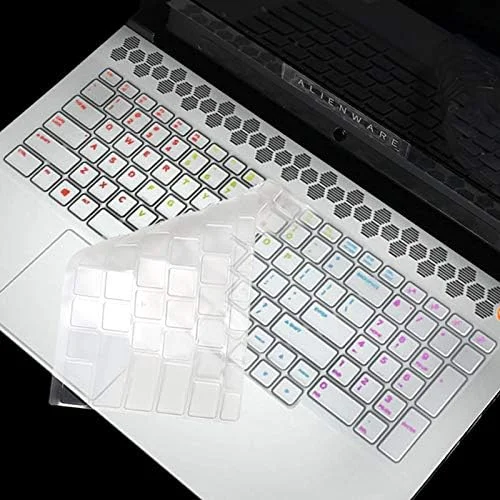 محافظ کیبورد MUBUY-GOL برای لپ تاپ گیمینگ Dell Alienware M17 R4 R3 R2، لپ تاپ گیمینگ Dell G7 17 7700 - سیلیکون TPU