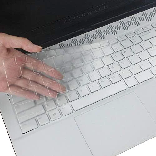 محافظ کیبورد MUBUY-GOL برای لپ تاپ گیمینگ Dell Alienware M17 R4 R3 R2، لپ تاپ گیمینگ Dell G7 17 7700 - سیلیکون TPU