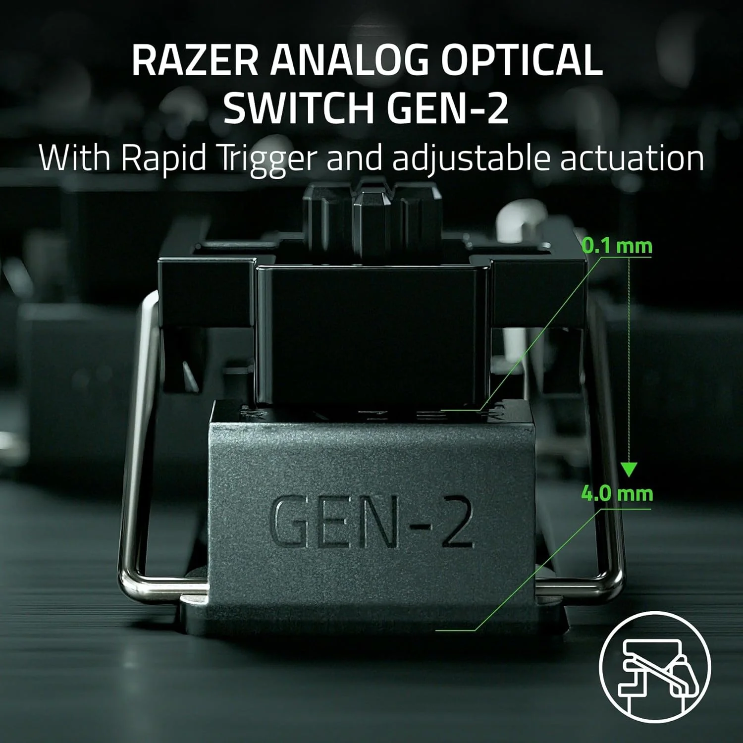 کیبورد گیمینگ 60% Razer Huntsman V3 Pro Mini: سوییچ های اپتیکال آنالوگ با Rapid Trigger و Actuation قابل تنظیم - تنظیمات داخلی - کلیدهای Mod دو منظوره - کلیدهای PBT Doubleshot - مشکی (بازسازی شده) کیبورد گیمینگ 60% Razer Huntsman V3 Pro Mini: سوییچ های اپتیکال آنالوگ با Rapid Trigger و Actuation قابل تنظیم - تنظیمات داخلی - کلیدهای Mod دو منظوره - کلیدهای PBT Doubleshot - مشکی (بازسازی شده)