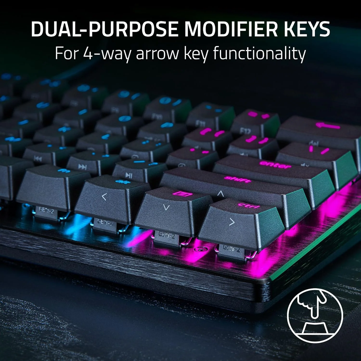 کیبورد گیمینگ 60% Razer Huntsman V3 Pro Mini: سوییچ های اپتیکال آنالوگ با Rapid Trigger و Actuation قابل تنظیم - تنظیمات داخلی - کلیدهای Mod دو منظوره - کلیدهای PBT Doubleshot - مشکی (بازسازی شده) کیبورد گیمینگ 60% Razer Huntsman V3 Pro Mini: سوییچ های اپتیکال آنالوگ با Rapid Trigger و Actuation قابل تنظیم - تنظیمات داخلی - کلیدهای Mod دو منظوره - کلیدهای PBT Doubleshot - مشکی (بازسازی شده)