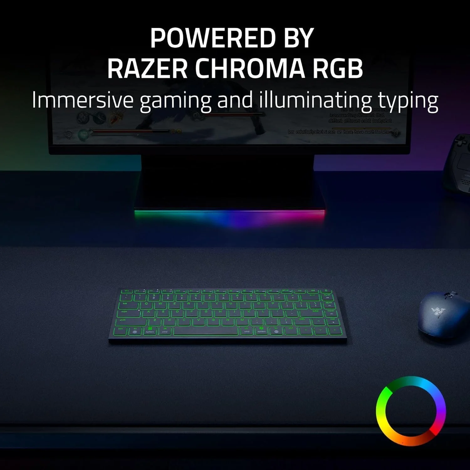 کیبورد گیمینگ بیسیم قابل حمل Razer Joro: نازک، سبک، جمع و جور، Chroma RGB، سوییچهای کم ارتفاع، بلوتوث، عمر باتری طولانی، Snap Tap، برای لپتاپهای PC و Mac، Steam Deck، تلفن هوشمند - مشکی کیبورد گیمینگ بیسیم قابل حمل Razer Joro: نازک، سبک، جمع و جور، Chroma RGB، سوییچهای کم ارتفاع، بلوتوث، عمر باتری طولانی، Snap Tap، برای لپتاپهای PC و Mac، Steam Deck، تلفن هوشمند - مشکی