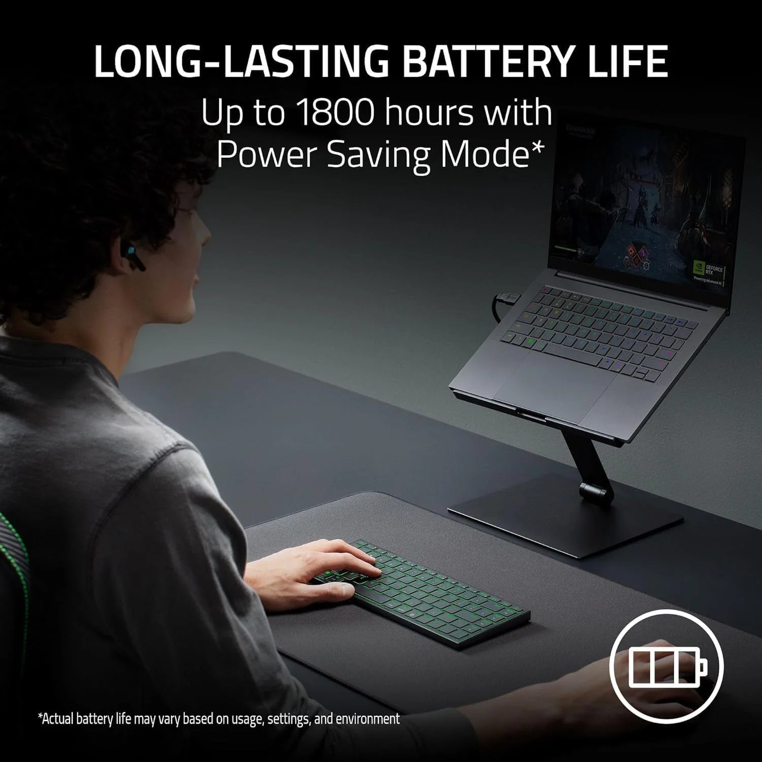 کیبورد گیمینگ بیسیم قابل حمل Razer Joro: نازک، سبک، جمع و جور، Chroma RGB، سوییچهای کم ارتفاع، بلوتوث، عمر باتری طولانی، Snap Tap، برای لپتاپهای PC و Mac، Steam Deck، تلفن هوشمند - مشکی کیبورد گیمینگ بیسیم قابل حمل Razer Joro: نازک، سبک، جمع و جور، Chroma RGB، سوییچهای کم ارتفاع، بلوتوث، عمر باتری طولانی، Snap Tap، برای لپتاپهای PC و Mac، Steam Deck، تلفن هوشمند - مشکی