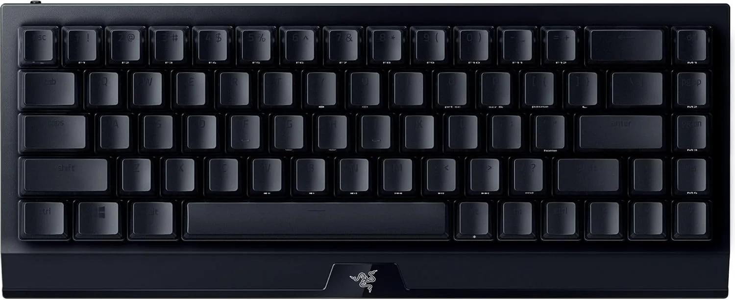 کیبورد گیمینگ 65% بی سیم Razer BlackWidow V4 Mini HyperSpeed با قابلیت تعویض سوییچ: HyperSpeed Wireless & Bluetooth 5.0 - سوییچ های نارنجی لمسی و بی صدا - کلیدهای Phantom Pudding - باتری 200 ساعته