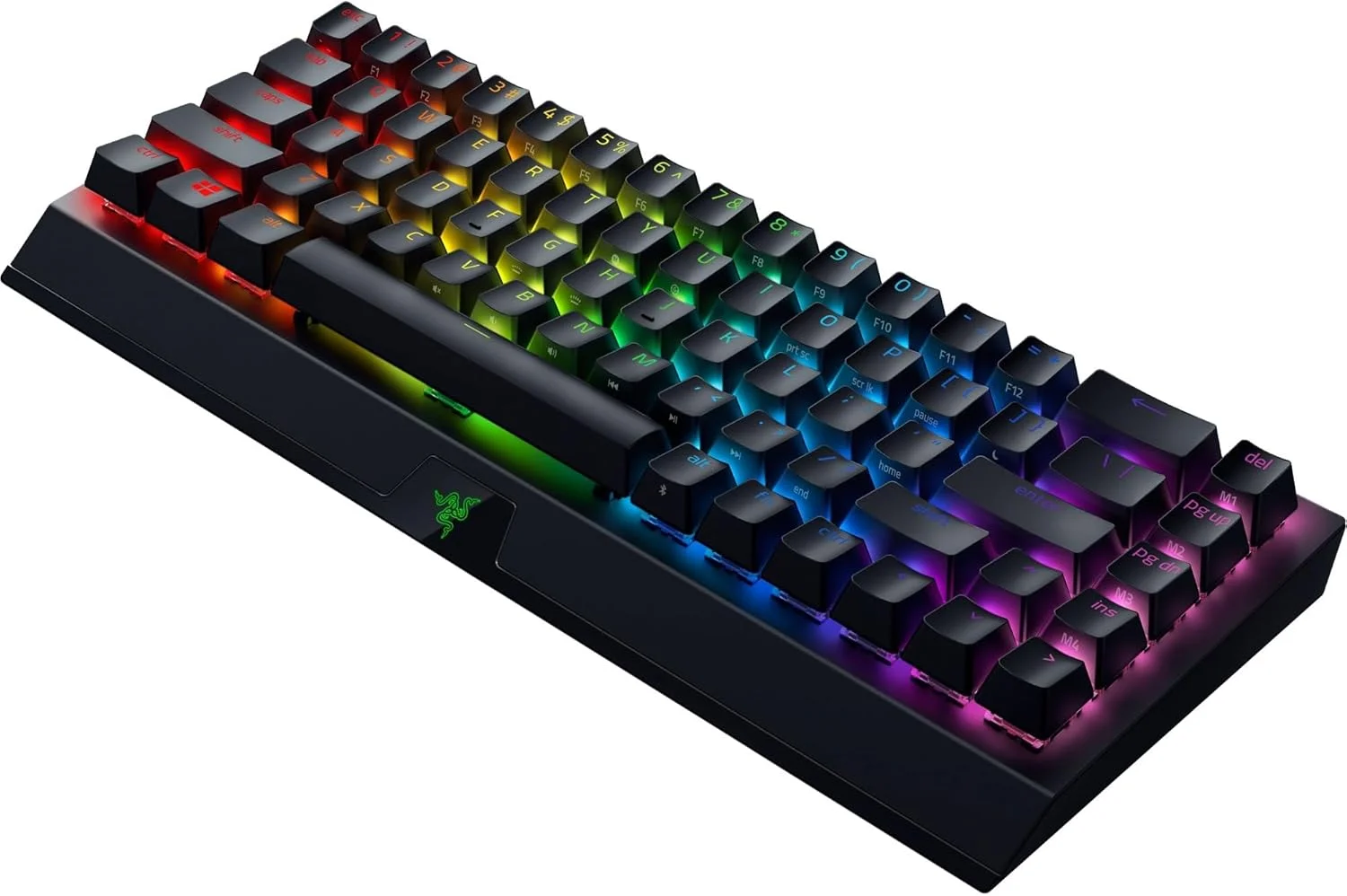 کیبورد گیمینگ مکانیکی بی سیم 65% Razer Blackwidow V3 Mini Hyperspeed: وایرلس Hyperspeed، سوییچ های مکانیکی زرد، Chroma RGB، کلیدهای ABS دابل شات، عمر باتری 200 ساعته - مشکی کیبورد گیمینگ مکانیکی بی سیم 65% Razer Blackwidow V3 Mini Hyperspeed: وایرلس Hyperspeed، سوییچ های مکانیکی زرد، Chroma RGB، کلیدهای ABS دابل شات، عمر باتری 200 ساعته - مشکی