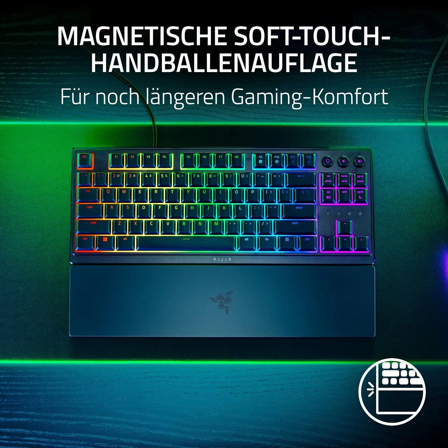 صفحه کلید گیمینگ ریزر Ornata V3 TKL BK