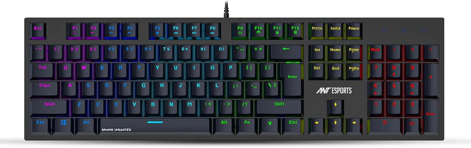 کیبورد گیمینگ مکانیکی سیم دار RGB Razer Ant Esports MK3400 V3 Pro نسخه World of Warship (مشکی)