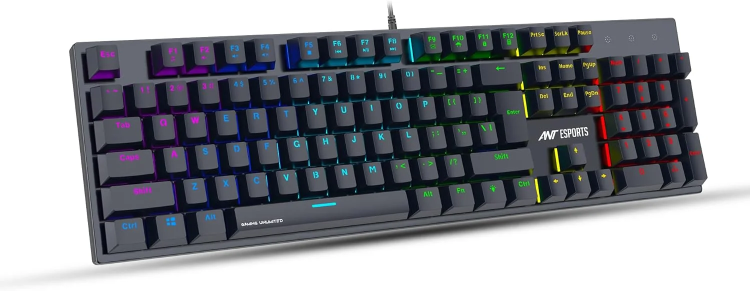 کیبورد گیمینگ مکانیکی سیم دار RGB Razer Ant Esports MK3400 V3 Pro نسخه World of Warship (مشکی)