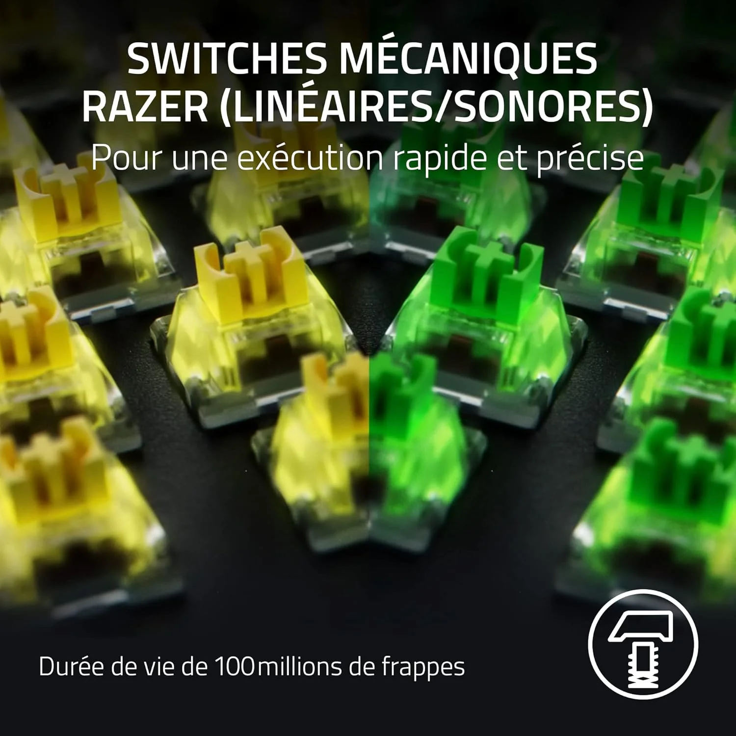 Razer BlackWidow V4 Pro (Switches Yellow) - Mechanical Gamer Keyboard (Silent Mechanical Witches, Wheel, 8 Dedicated Macro Keys, PU Leather Wrist Rest, RGB Chroma) FR Keyboard | Black Razer BlackWidow V4 Pro (Switches Yellow) - Mechanical Gamer Keyboard (Silent Mechanical Witches, Wheel, 8 Dedicated Macro Keys, PU Leather Wrist Rest, RGB Chroma) FR Keyboard | Black