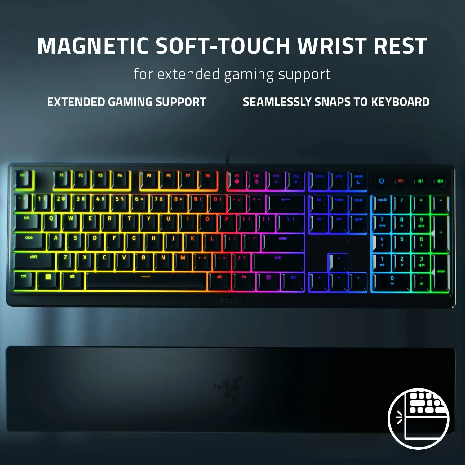 کیبورد گیمینگ Razer Ornata V3: کلیدهای کم ارتفاع - سوییچ های Mecha-Membrane - کلیدهای با روکش UV کیبورد گیمینگ Razer Ornata V3: کلیدهای کم ارتفاع - سوییچ های Mecha-Membrane - کلیدهای با روکش UV