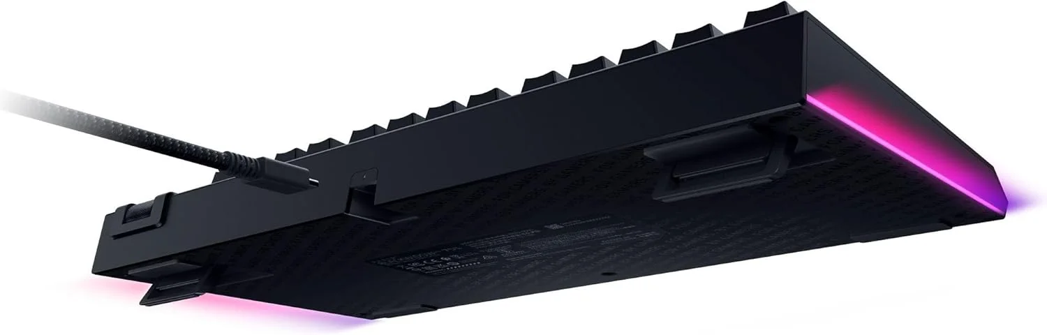 کیبورد گیمینگ مکانیکی Razer BlackWidow V4 75%: طراحی Hot-Swappable - جمع و جور و بادوام - سوییچ های نارنجی لمسی - Chroma RGB - غلتک MF و کلیدهای رسانه - استراحتگاه مچ دست راحت - مشکی