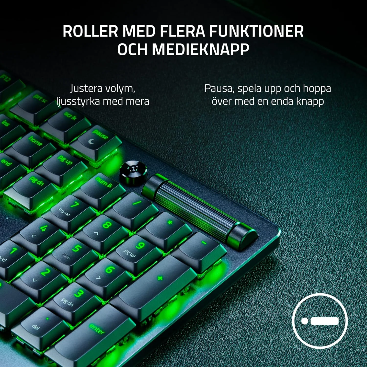 کیبورد گیمینگ Razer Deathstalker V2 Pro RGB LED نوردار NORD بیسیم مشکی سوییچهای اپتیکال (خطی) صفحه کلید عددی کیبورد گیمینگ Razer Deathstalker V2 Pro RGB LED نوردار NORD بیسیم مشکی سوییچهای اپتیکال (خطی) صفحه کلید عددی