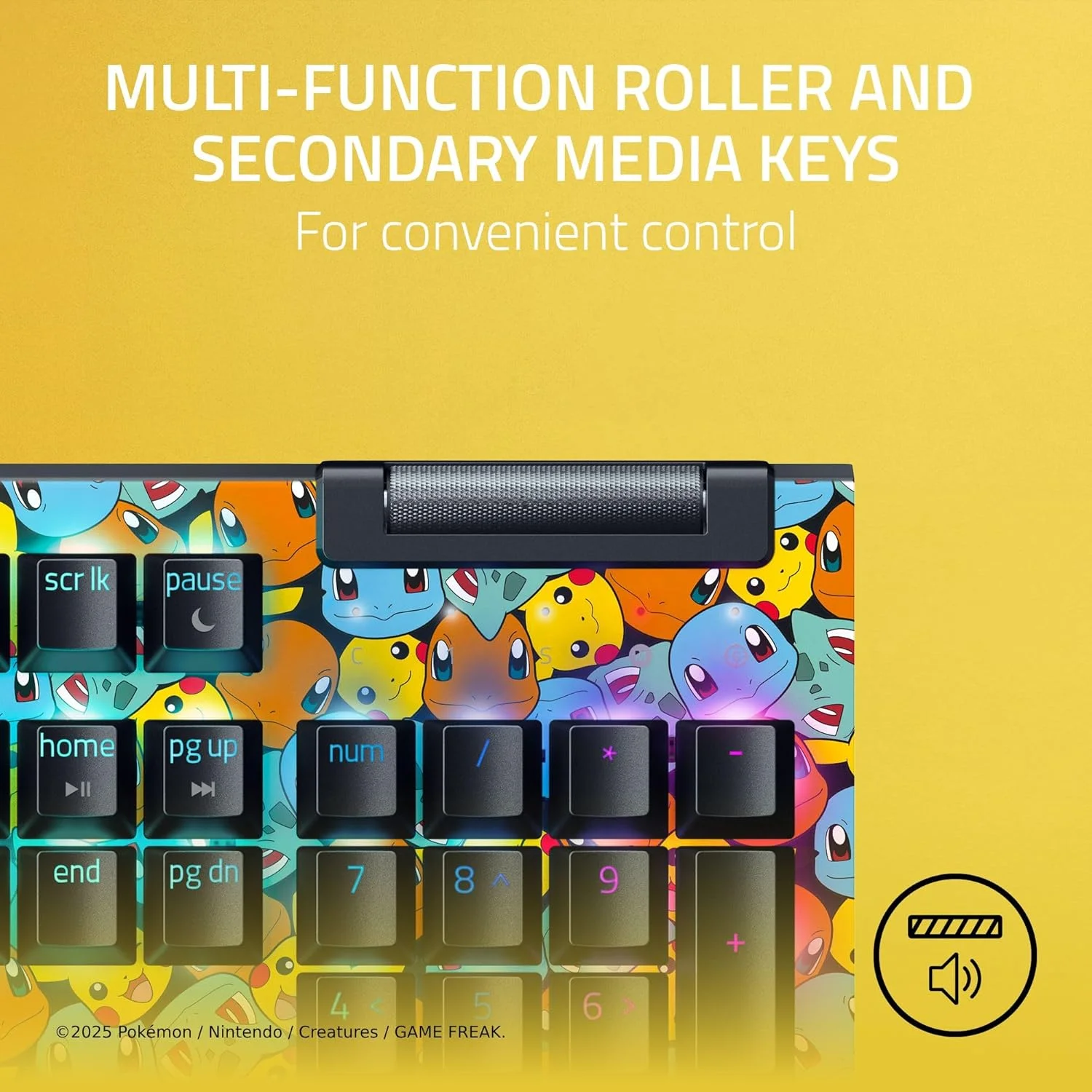 Razer Blackwidow V4 X Pokemon Kanto Beginners Edition