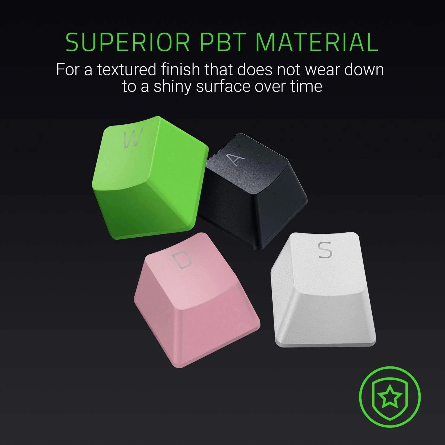 ست ارتقاء کلیدهای PBT Razer Doubleshot برای کیبوردهای مکانیکی و اپتیکال - صورتی کوارتز ست ارتقاء کلیدهای PBT Razer Doubleshot برای کیبوردهای مکانیکی و اپتیکال - صورتی کوارتز