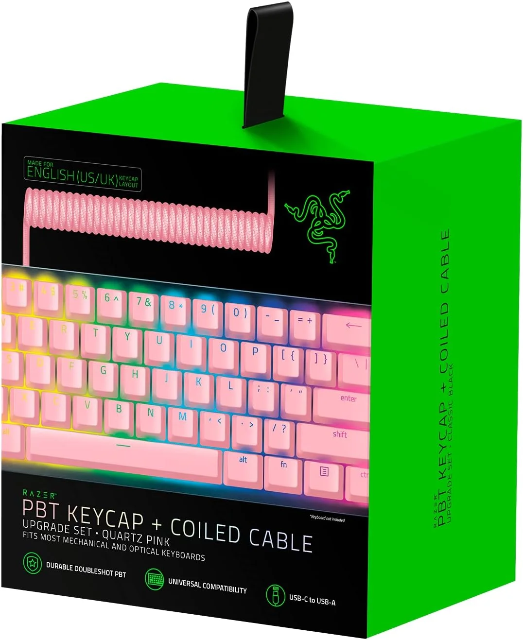 مجموعه ارتقاء کلیدهای Razer Pbt با کابل فنری - سازگار با نور پس زمینه (مواد Pbt مقاوم در برابر درخشش برتر، قالب گیری دوبل شات با فونت فوق العاده نازک، کابل فنری) کوارتز | طرح بندی ایالات متحده مجموعه ارتقاء کلیدهای Razer Pbt با کابل فنری - سازگار با نور پس زمینه (مواد Pbt مقاوم در برابر درخشش برتر، قالب گیری دوبل شات با فونت فوق العاده نازک، کابل فنری) کوارتز | طرح بندی ایالات متحده