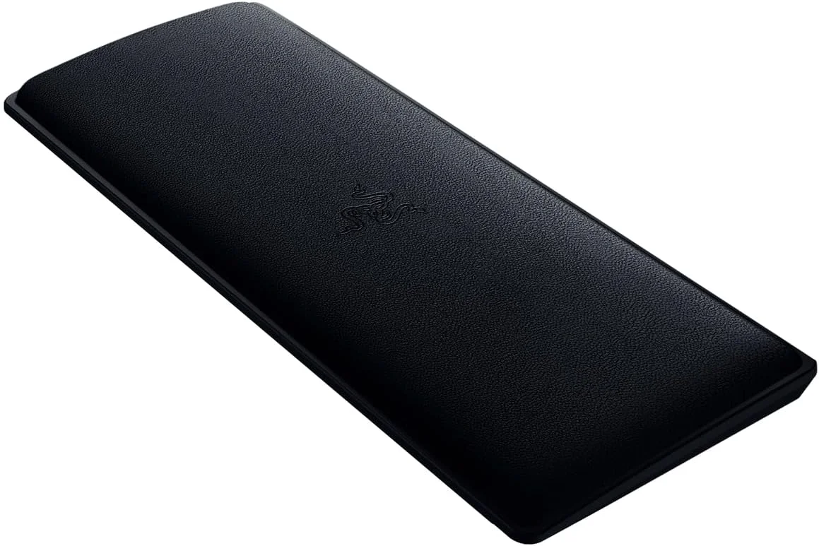 تکیه گاه مچی ارگونومیک Razer برای کیبوردهای مینی: بالشتک فوم حافظه دار چرم مصنوعی نرم - پایه های لاستیکی ضد لغزش - مشکی