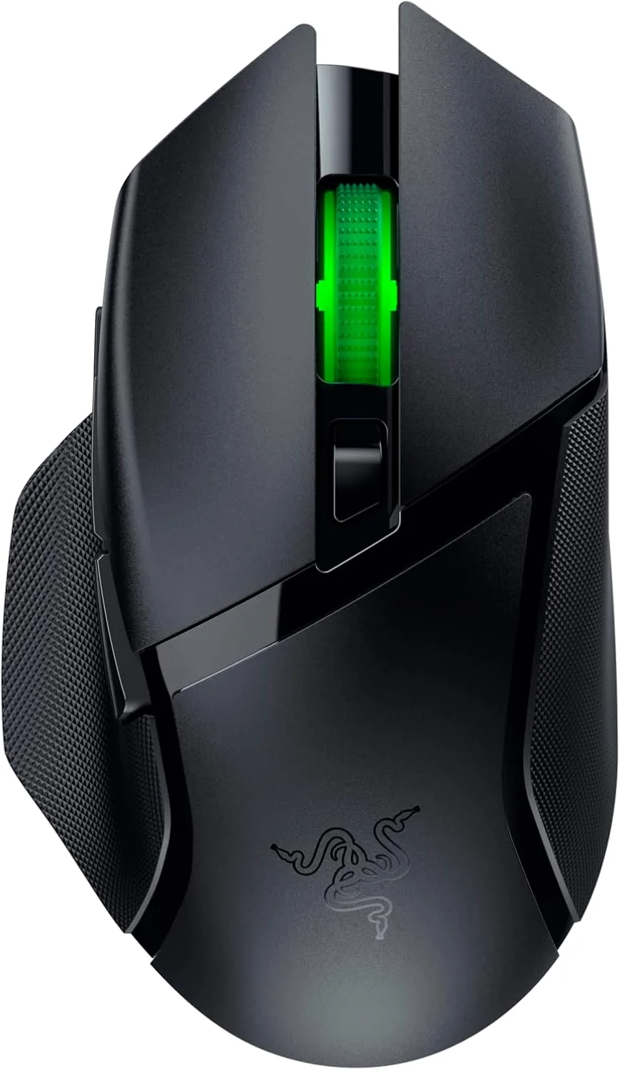 موس گیمینگ بی‌سیم قابل تنظیم Razer Basilisk V3 X HyperSpeed: سوییچ‌های مکانیکی نسل 2 - حسگر اپتیکال پیشرفته 18K - Chroma RGB - 9 کنترل قابل برنامه‌ریزی - باتری 535 ساعته - مشکی کلاسیک