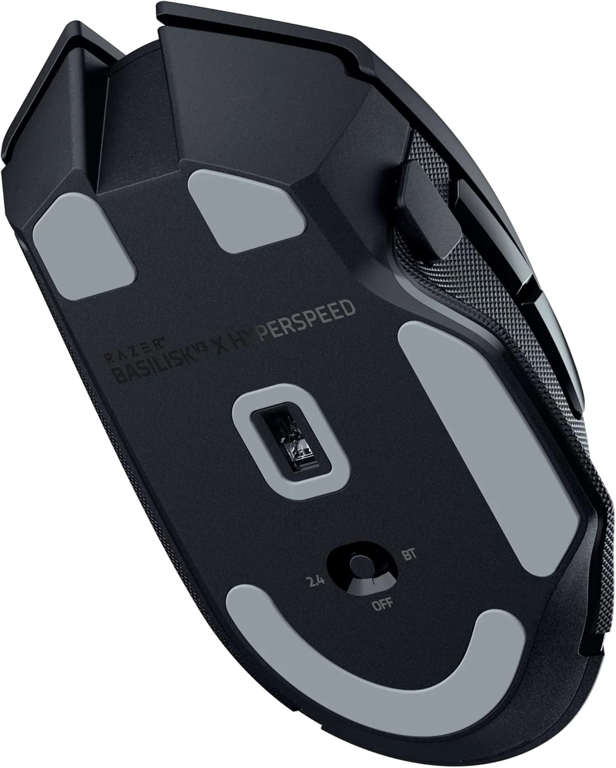 موس گیمینگ بی‌سیم قابل تنظیم Razer Basilisk V3 X HyperSpeed: سوییچ‌های مکانیکی نسل 2 - حسگر اپتیکال پیشرفته 18K - Chroma RGB - 9 کنترل قابل برنامه‌ریزی - باتری 535 ساعته - مشکی کلاسیک