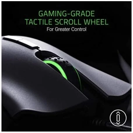 موس گیمینگ Razer Deathadder Elite: سنسور اپتیکال 5G با دقت واقعی 16000 - سوییچ‌های مکانیکی موس Razer (تا 50 میلیون کلیک) - موس گیمینگ Esports