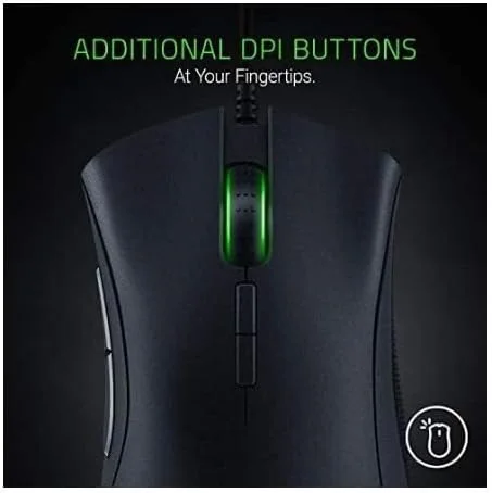 موس گیمینگ Razer Deathadder Elite: سنسور اپتیکال 5G با دقت واقعی 16000 - سوییچ‌های مکانیکی موس Razer (تا 50 میلیون کلیک) - موس گیمینگ Esports