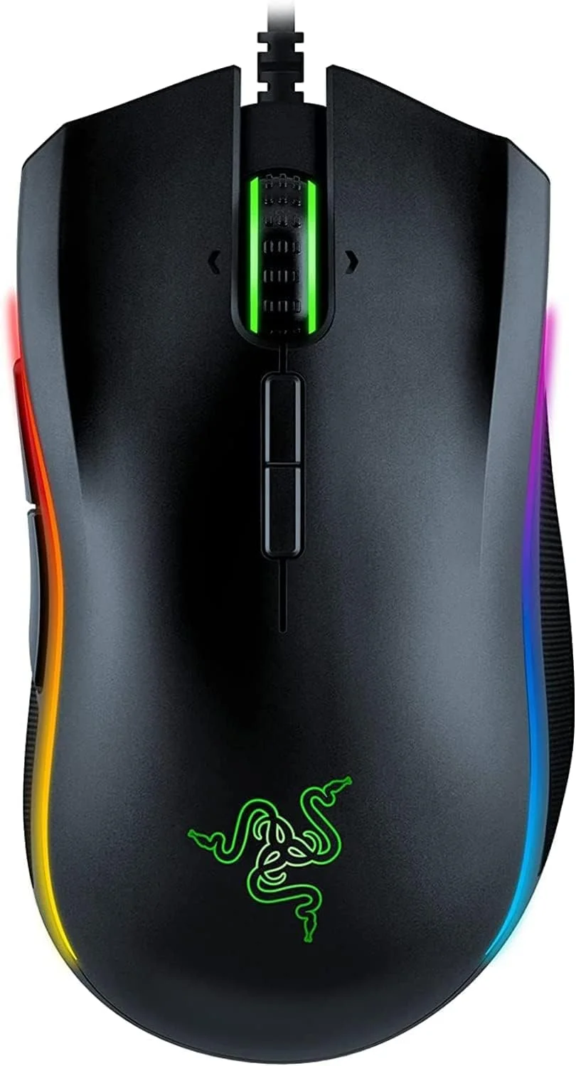 موس گیمینگ سیم دار Razer Mamba Elite: سنسور اپتیکال 16000 DPI - نورپردازی Chroma RGB - 9 دکمه قابل برنامه ریزی - سوئیچ های مکانیکی