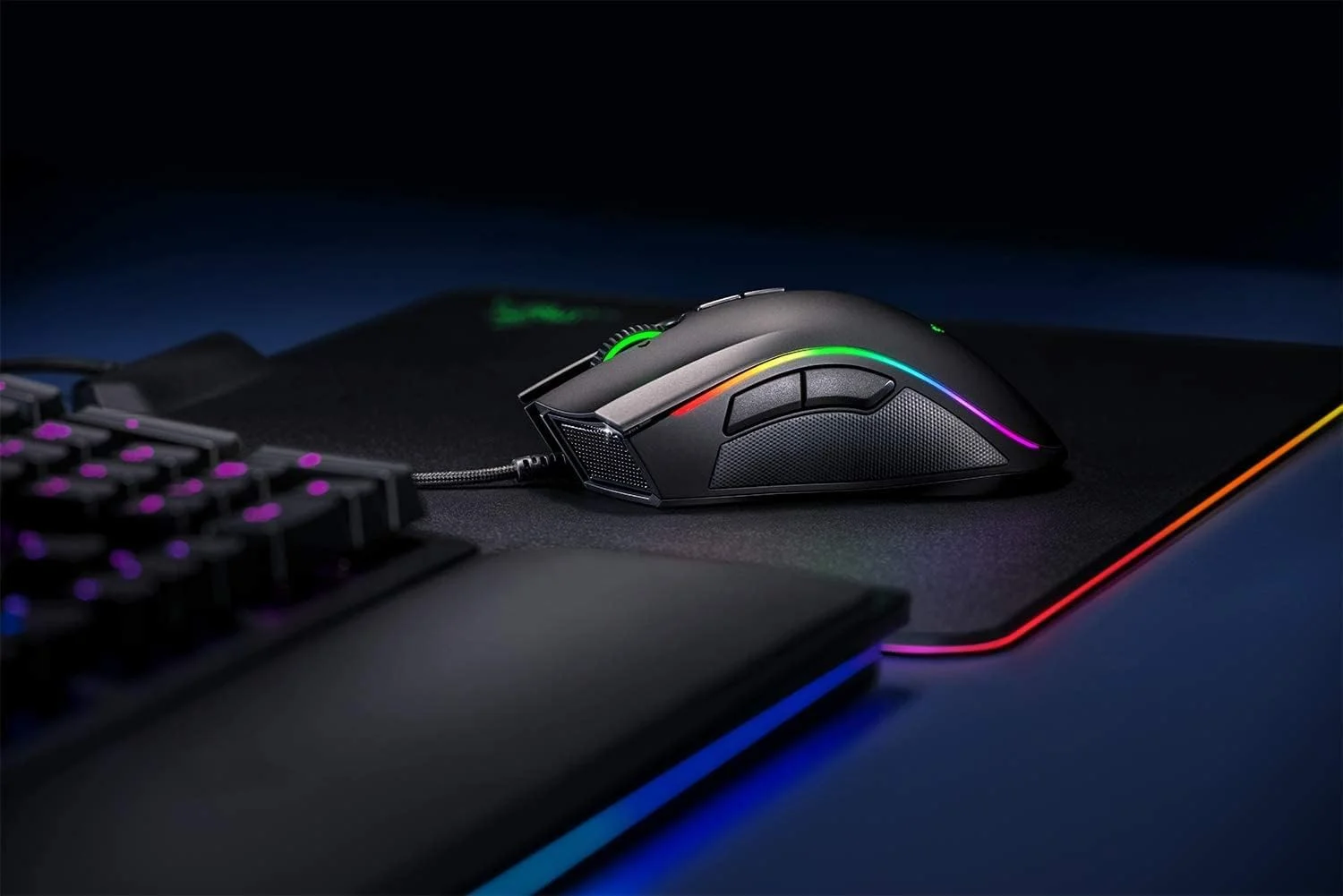 موس گیمینگ سیم دار Razer Mamba Elite: سنسور اپتیکال 16000 DPI - نورپردازی Chroma RGB - 9 دکمه قابل برنامه ریزی - سوئیچ های مکانیکی