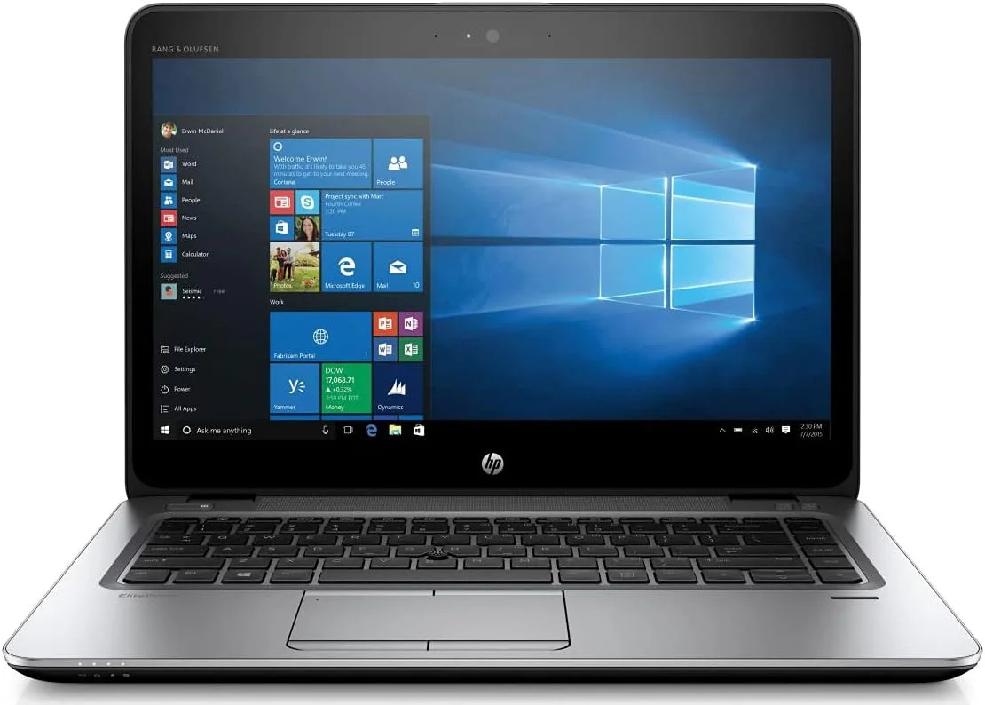 لپ تاپ HP EliteBook 840 G3 (بازسازی شده) پردازنده Intel Core i5 نسل ششم، 8 گیگابایت رم DDR4، 256 گیگابایت SSD، صفحه نمایش 14 اینچی FHD، ویندوز 10 پرو 64 بیتی، نقره ای لپ تاپ HP EliteBook 840 G3 (بازسازی شده) پردازنده Intel Core i5 نسل ششم، 8 گیگابایت رم DDR4، 256 گیگابایت SSD، صفحه نمایش 14 اینچی FHD، ویندوز 10 پرو 64 بیتی، نقره ای