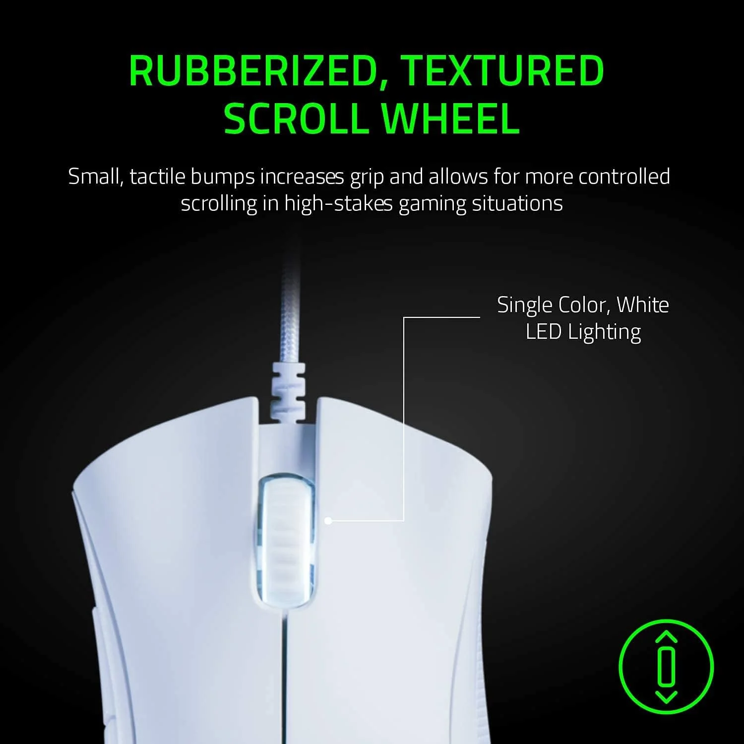 موس گیمینگ Razer DeathAdder Essential: سنسور اپتیکال 6400 DPI - 5 دکمه قابل برنامه ریزی - سوییچ های مکانیکی - گریپ های جانبی لاستیکی - سفید جیوه ای