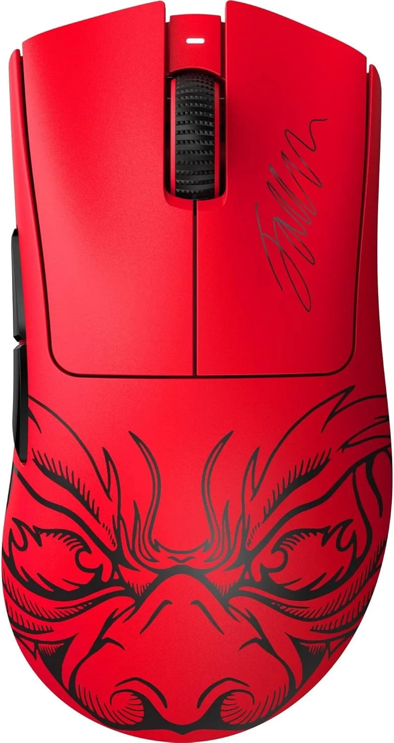 ماوس گیمینگ بی‌سیم Razer DeathAdder V3 Pro: وزن سبک 63 گرم - حسگر اپتیکال Focus Pro 30K - سوییچ‌های اپتیکال نسل 3 - بی‌سیم HyperSpeed - 5 دکمه قابل برنامه‌ریزی - باتری 90 ساعته - نسخه Faker