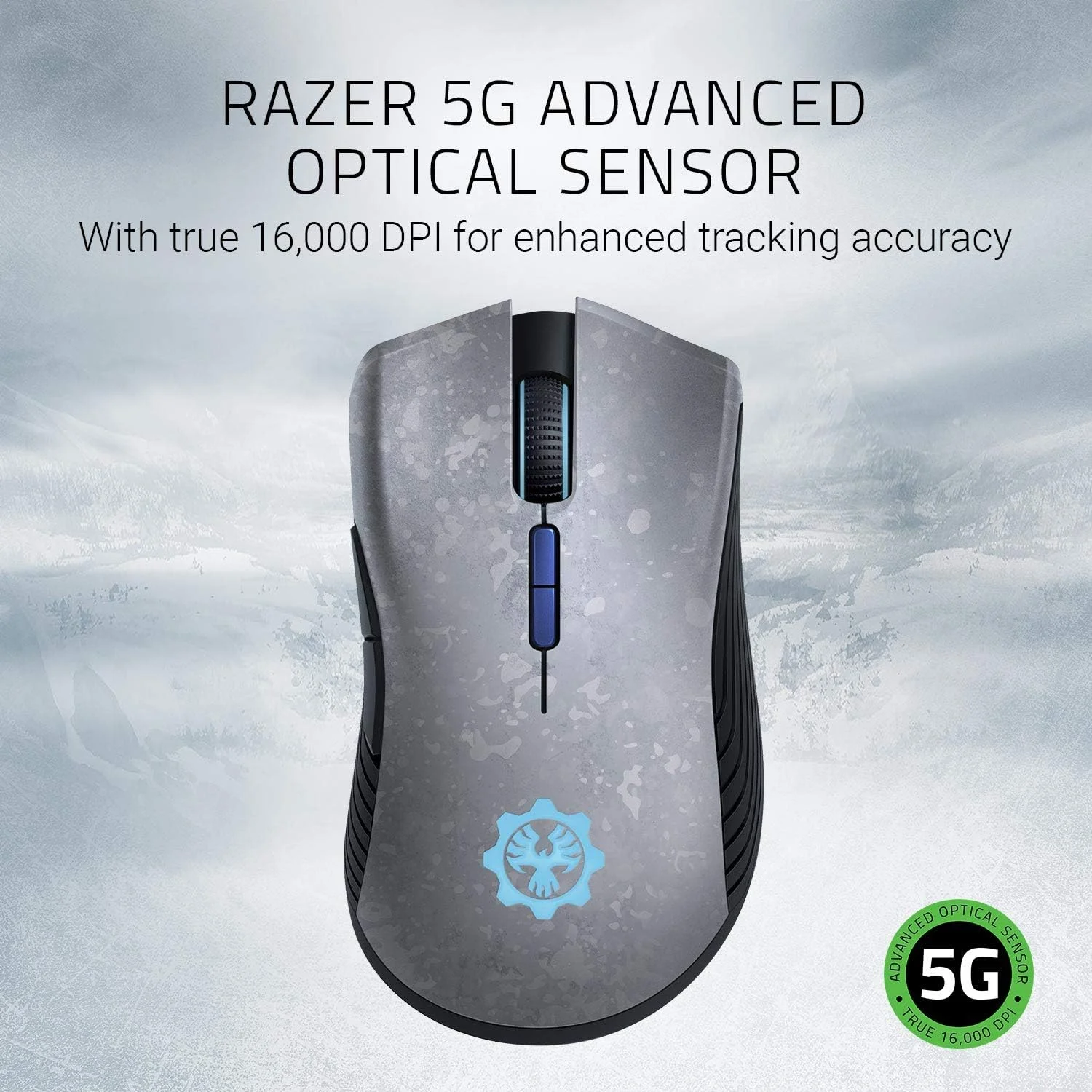 Razer RZ01-02710200-R3M1 شامل بنر و اسپری خون با الهام از Razer برای استفاده در حالت چند نفره Gears 5 با خرید Razer Mamba Wireless Gears 5 Edition