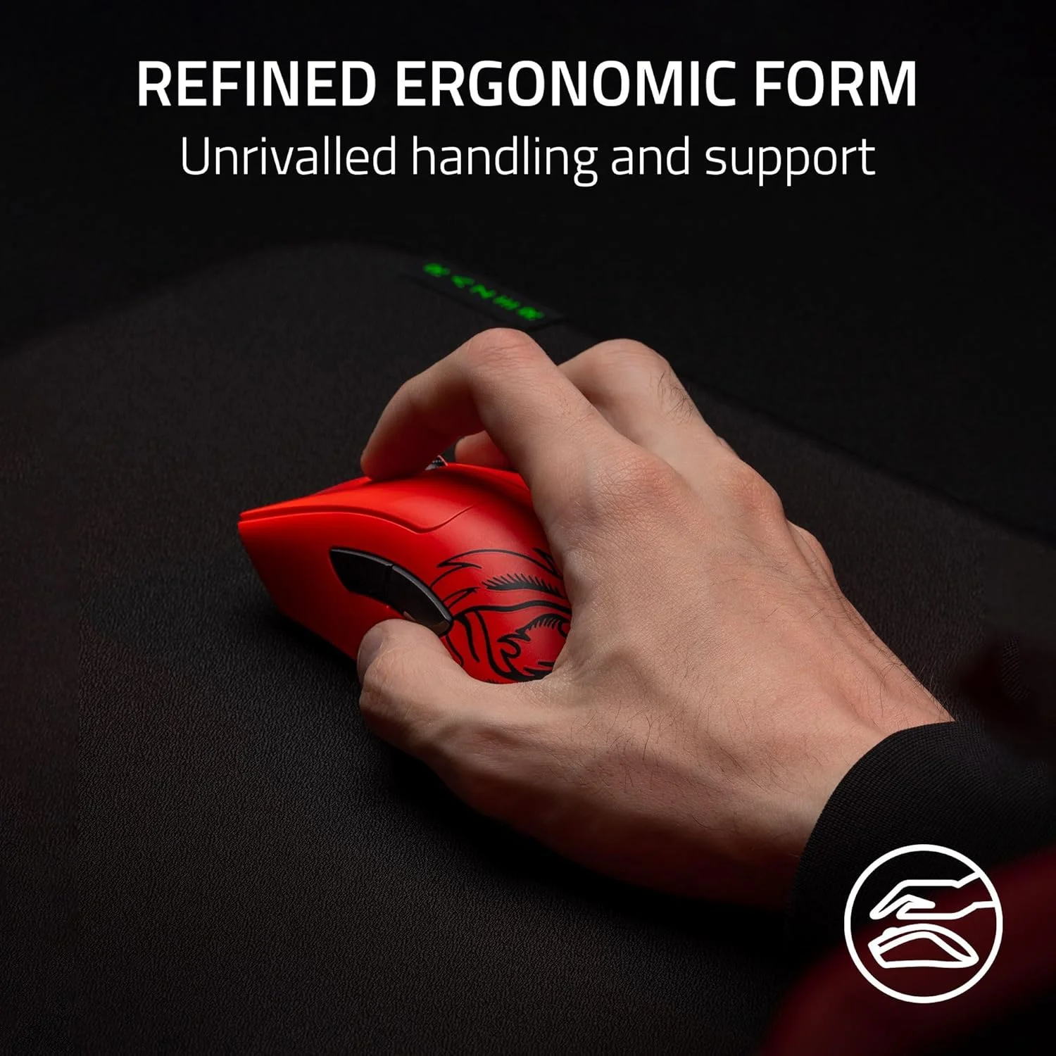 ماوس گیمینگ بی‌سیم Razer DeathAdder V3 Pro: وزن سبک 63 گرم - حسگر اپتیکال Focus Pro 30K - سوییچ‌های اپتیکال نسل 3 - بی‌سیم HyperSpeed - 5 دکمه قابل برنامه‌ریزی - باتری 90 ساعته - نسخه Faker