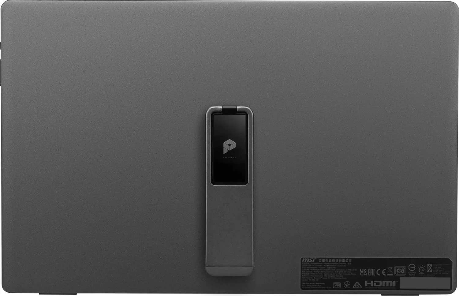 مانیتور قابل حمل MSI Pro MP161، 15.6 اینچ FHD IPS 1080p، USB Type-C، Mini-HDMI، بلندگوهای داخلی، مناسب برای PC، Mac، PS5، PS4، Xbox، موبایل، خاکستری متالیک