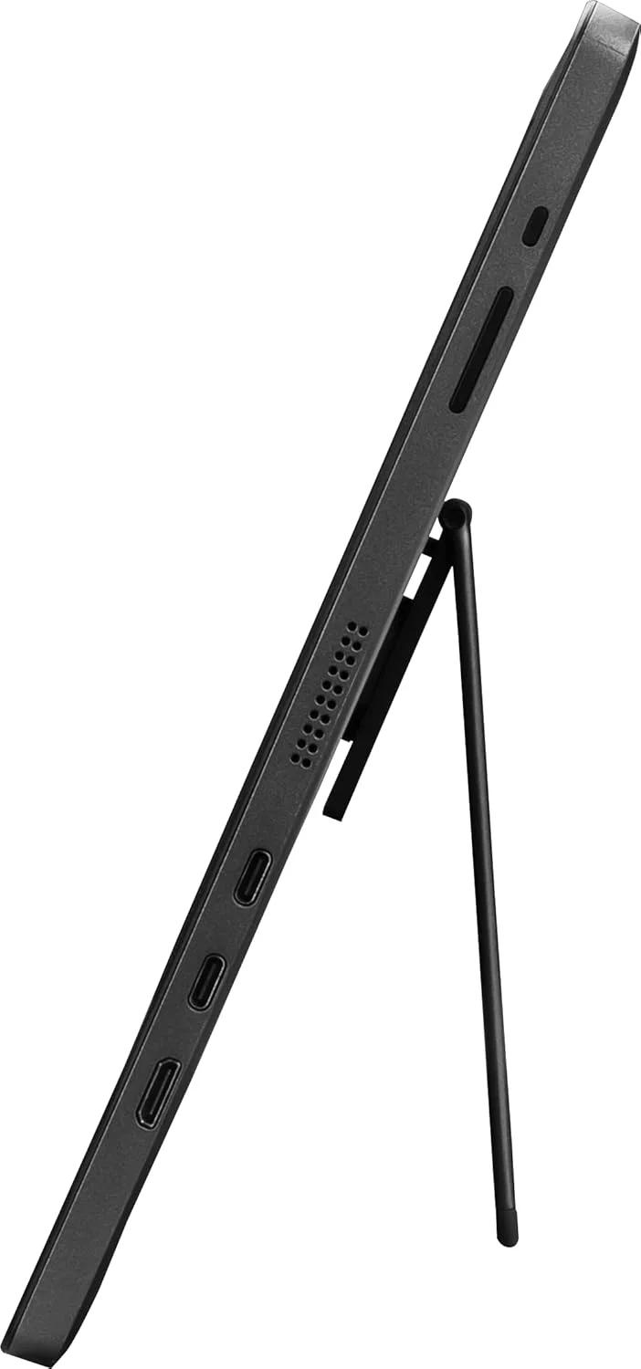 مانیتور قابل حمل MSI Pro MP161، 15.6 اینچ FHD IPS 1080p، USB Type-C، Mini-HDMI، بلندگوهای داخلی، مناسب برای PC، Mac، PS5، PS4، Xbox، موبایل، خاکستری متالیک