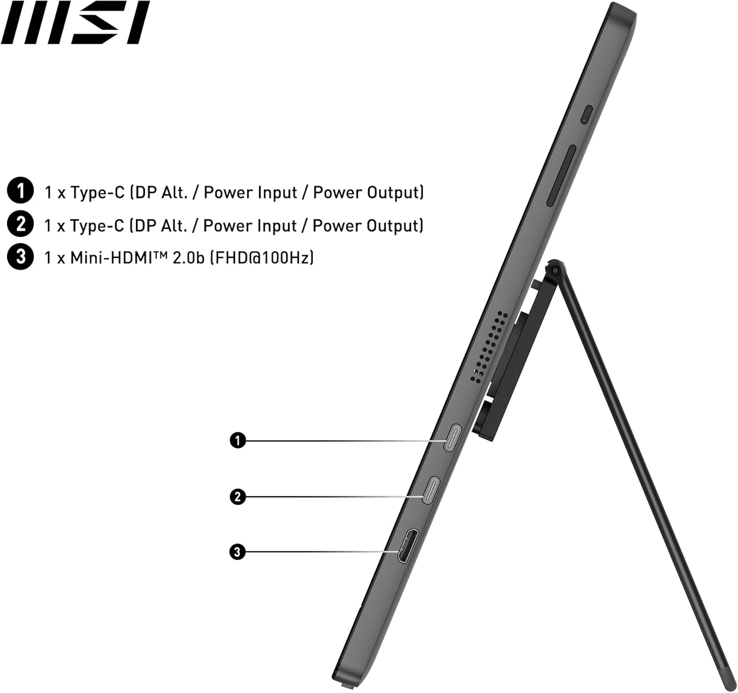 مانیتور قابل حمل MSI PRO MP161 E2U