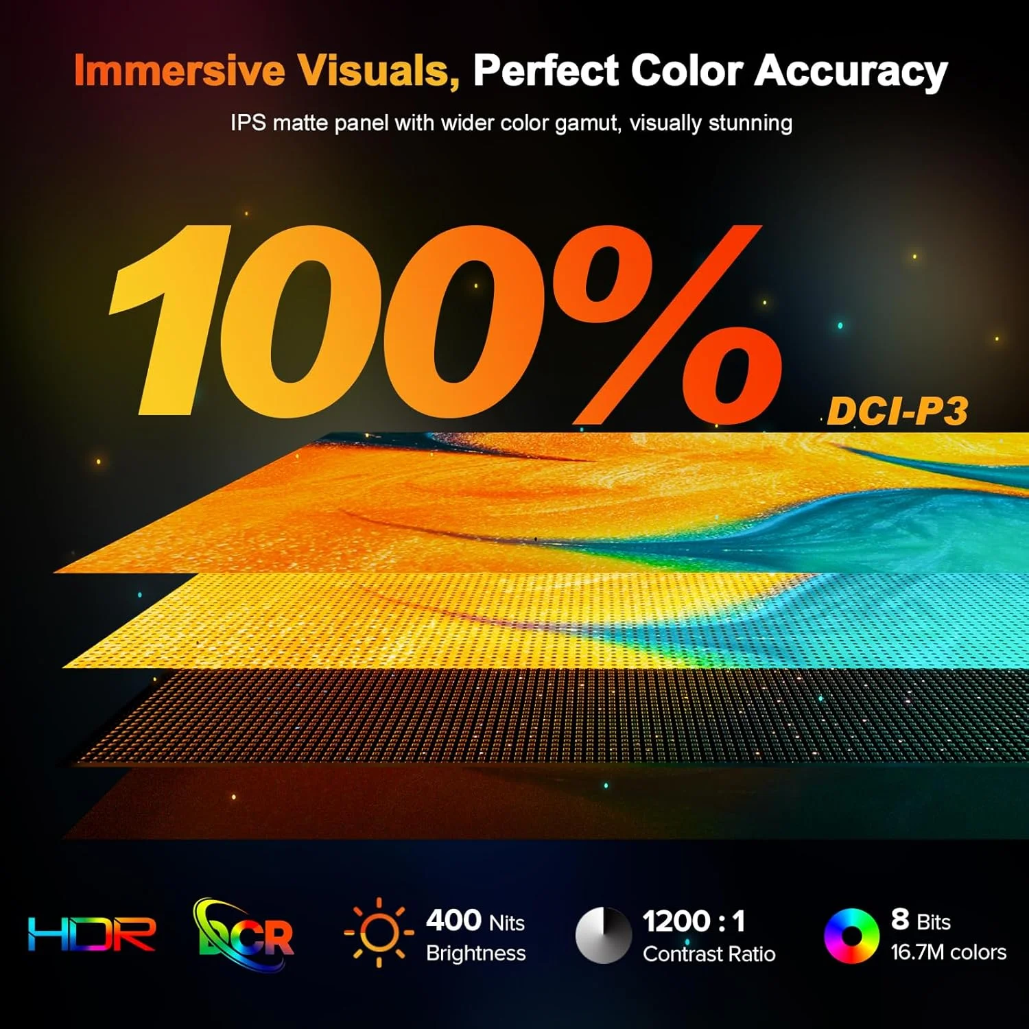 مانیتور گیمینگ قابل حمل UPERFECT 2.5K 240Hz، 16 اینچ 2560x1600 QHD 100% DCI-P3 400 Nits، مانیتور قابل حمل برای لپ تاپ با پایه و VESA، همگام سازی تطبیقی HDMI 2.1 صفحه نمایش خارجی برای کنسول بازی تلفن PC