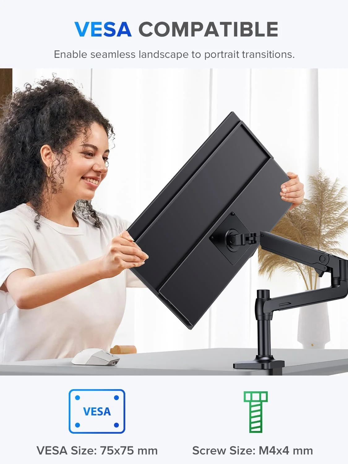 مانیتور قابل حمل 22 اینچی UPERFECT 2K با VESA و پایه قابل تنظیم 180 درجه، نمایشگر بزرگ گیمینگ 2560 * 1440 QHD FreeSync IPS HDR، مانیتور دوم مسافرتی USB-C HDMI برای لپ تاپ، سوییچ، تلفن