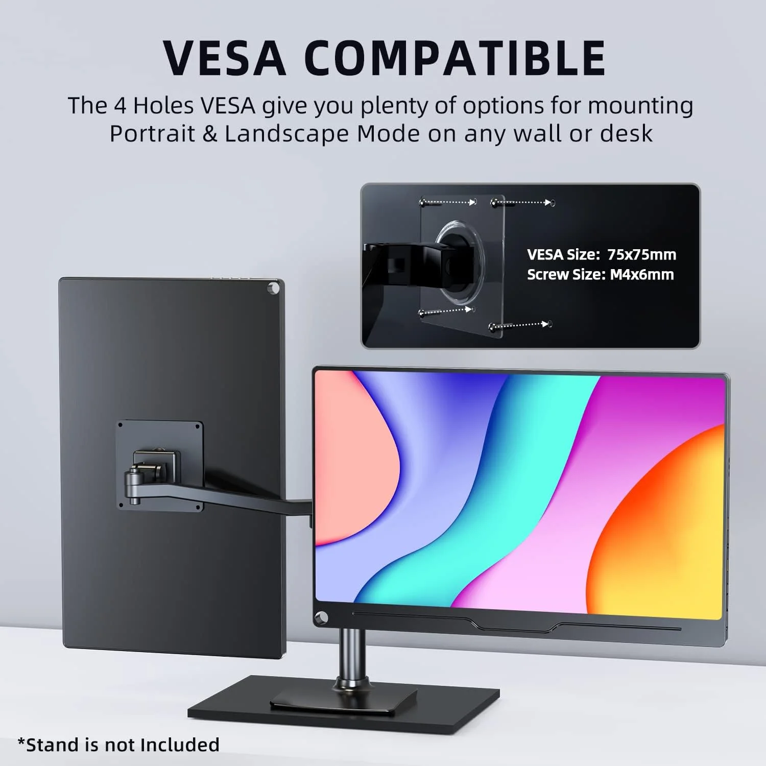 مانیتور قابل حمل UPERFECT 15.6 اینچی، مانیتور قابل حمل 1920x1080 Full HD IPS با HDMI USB C برای لپ تاپ، کامپیوتر، تلفن همراه، PS4/5، سوییچ با کیف محافظ سازگار با VESA مشکی مانیتور قابل حمل UPERFECT 15.6 اینچی، مانیتور قابل حمل 1920x1080 Full HD IPS با HDMI USB C برای لپ تاپ، کامپیوتر، تلفن همراه، PS4/5، سوییچ با کیف محافظ سازگار با VESA مشکی